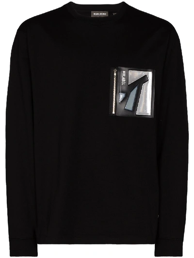 Shop Nulabel Welder Pocket T-shirt In Black