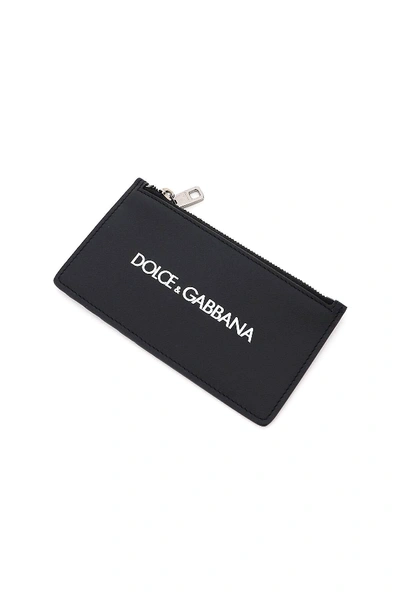 Shop Dolce & Gabbana Card Holder Pouch In Black,white
