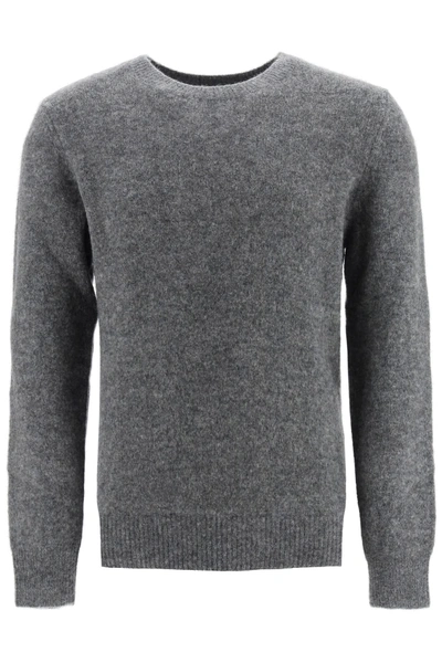 Shop Apc Diego Crewneck Sweater In Grey