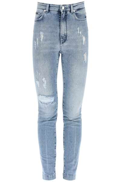 Shop Dolce & Gabbana Audrey Fit Denim Jeans In Blue