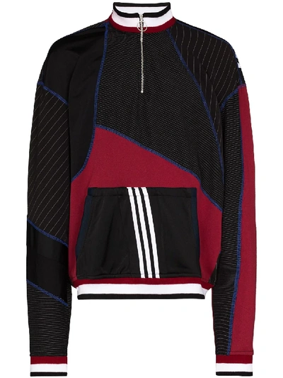 Shop Ahluwalia X Adidas Patchwork Sweatshirt In Black