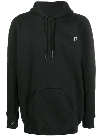 Shop 11 By Boris Bidjan Saberi Graphic-print Hoodie In Black