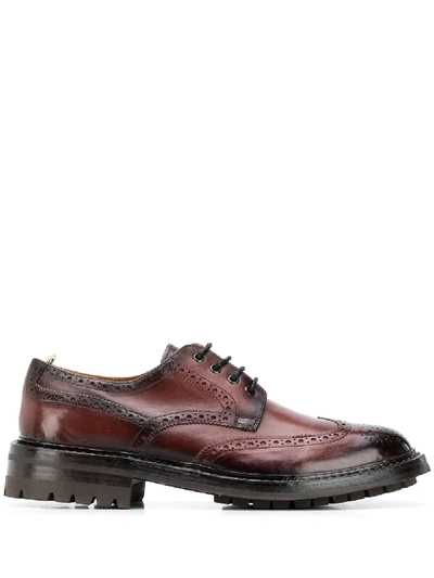 Shop Officine Creative Ridged Sole Brogues In Brown