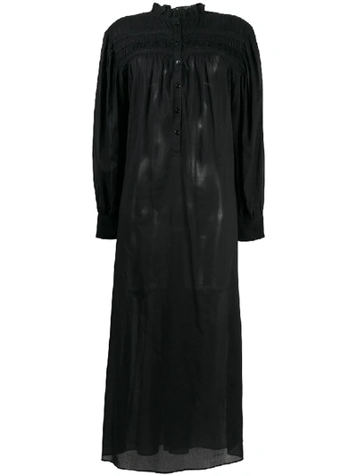 Shop Isabel Marant Étoile High-neck Shirt Dress In Black