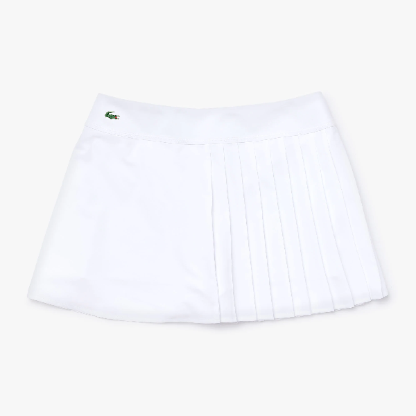 white pleated tennis dress