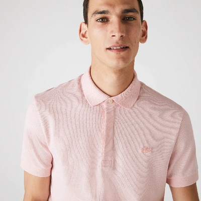 Shop Lacoste Men's Paris Regular Fit Stretch Cotton Piqué Polo - Xxl - 7 In Pink