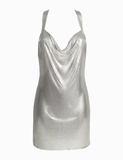 Shop Dan More Silver Metal Mini Dress