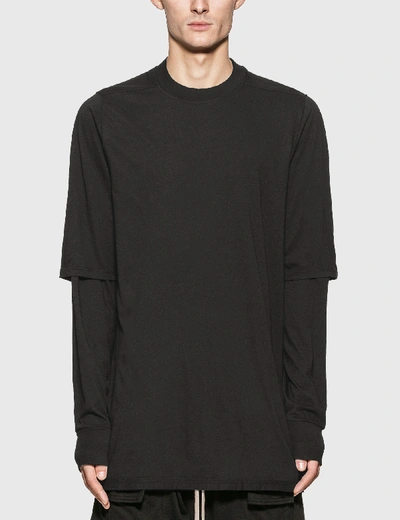 Shop Rick Owens Drkshdw Hustler Long Sleeve T-shirt In Black