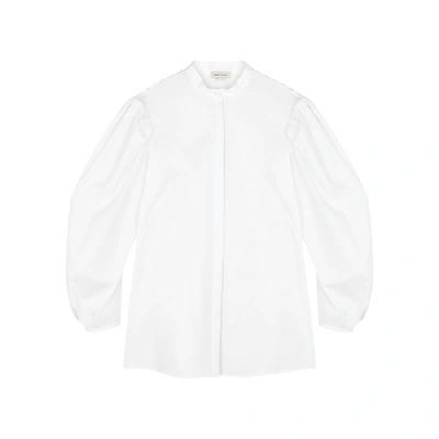 Shop Alexander Mcqueen White Cotton-poplin Shirt