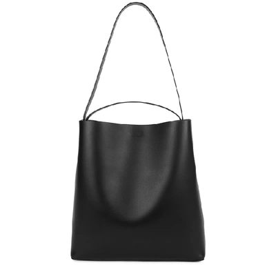 Shop Aesther Ekme Sac Large Brown Leather Tote In Black