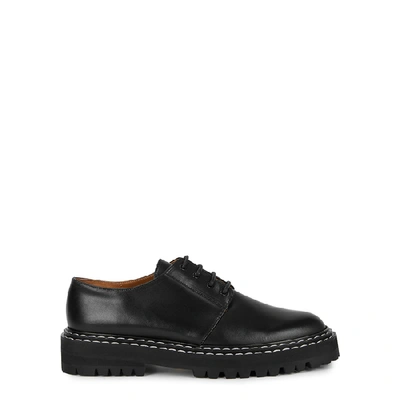 Shop Atp Atelier Maglie Black Leather Shoes
