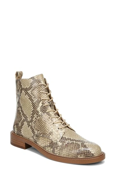 Shop Sam Edelman Nina Lace-up Boot In Wheat Multi Leather