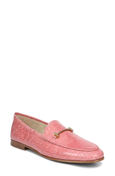 Shop Sam Edelman Lior Loafer In Raspberry Sherbet Leather