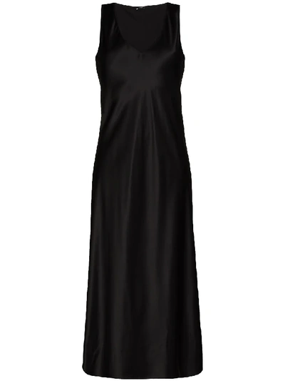 Shop Joseph Daris Sleeveless Midi Dress In Black