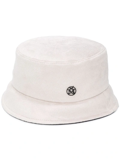 Shop Maison Michel Axel Suede Bucket Hat In Black