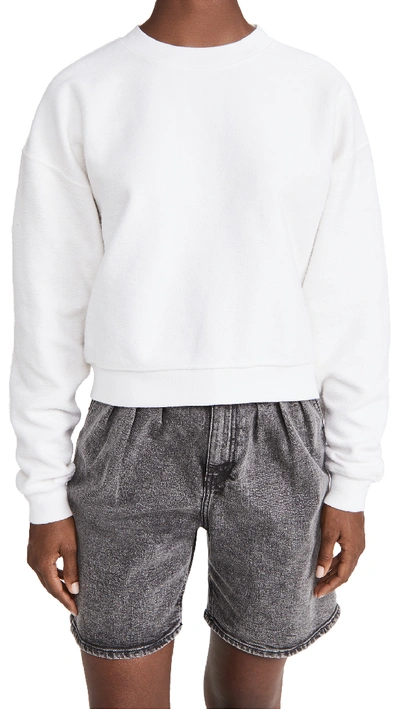 Shop Anine Bing Reed Sweatshirt In Ivory