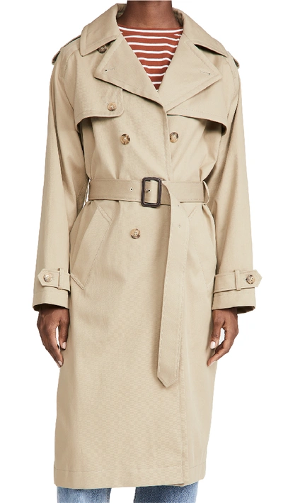 Shop A.p.c. Simone Trench In Beige