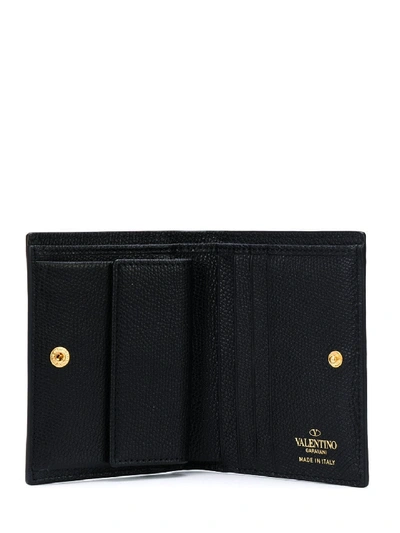 Shop Valentino Vlogo Signature Wallet In Black