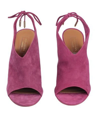 Shop Aquazzura Sandals In Light Purple