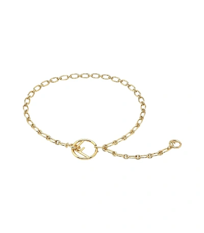 Shop Fendi Gold-tone Chain Link Belt