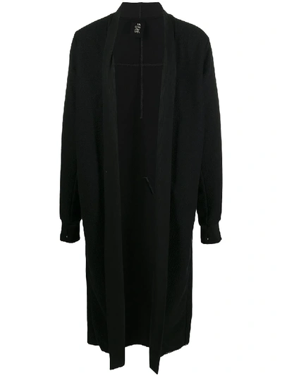 Shop Thom Krom Mid-length Open-front Cardi-coat In Black