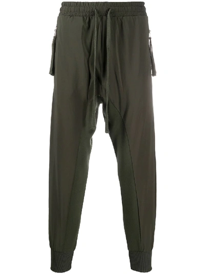 Shop Thom Krom Tapered-leg Track Pants In Green