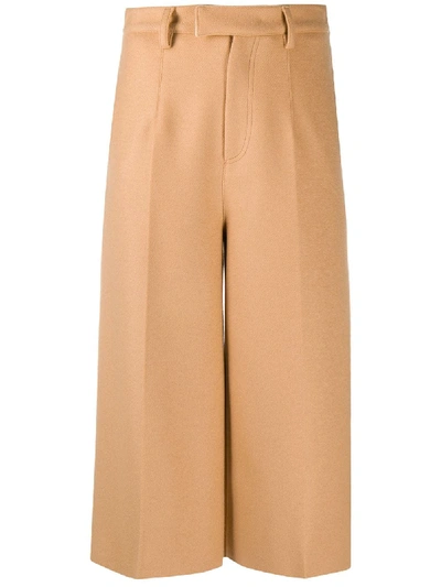Shop Jejia Cropped Tailored Trousers In Neutrals