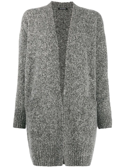 Shop Canessa Dropped Shoulder Cardigan In Grey