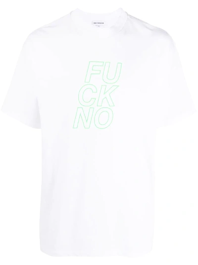 Shop Honey Fucking Dijon Slogan Print T-shirt In White