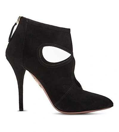 Shop Aquazzura Sexy Thing 105 Suede Ankle Boots In Http://www.selfridges.com/en/aquazurra-sexy-thing-105-suede-ankle-boots_926-10004-5441500209/