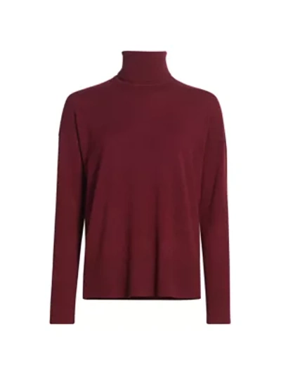 Shop Theory Karenia Cashmere Turtleneck Sweater In Currant