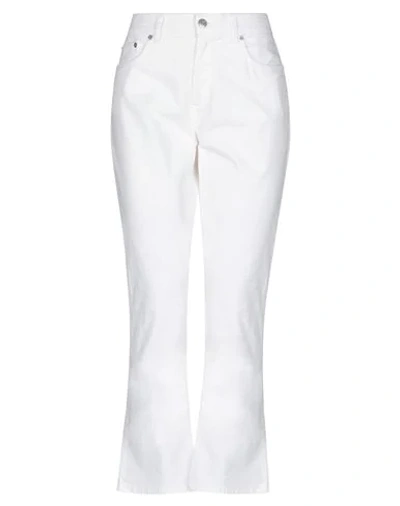 Shop Department 5 Woman Pants White Size 28 Cotton, Elastane