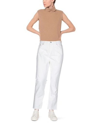 Shop Department 5 Woman Pants White Size 28 Cotton, Elastane