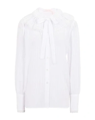Shop See By Chloé Woman Shirt White Size 10 Cotton