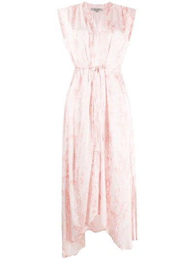 Shop Allsaints Tate Snakeskin-print Dress In Pink