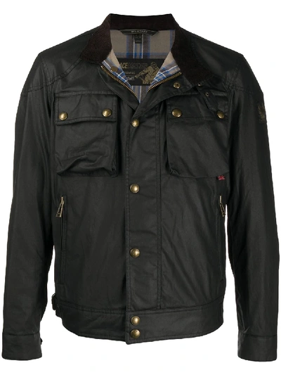 Shop Belstaff Racemaster Multi-pocket Jacket In Black