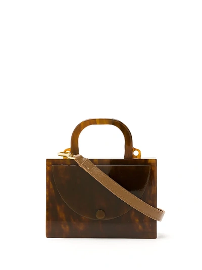 Shop Estilé Mini Classique Bag In Brown