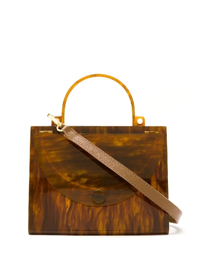 Shop Estilé Classique- Petite Bardot Bag In Brown