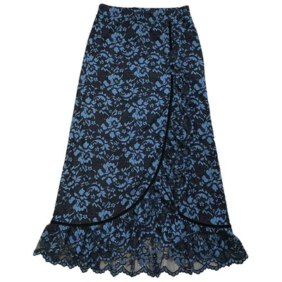 Pre-owned Ganni Fall Winter 2019 Blue Skirt