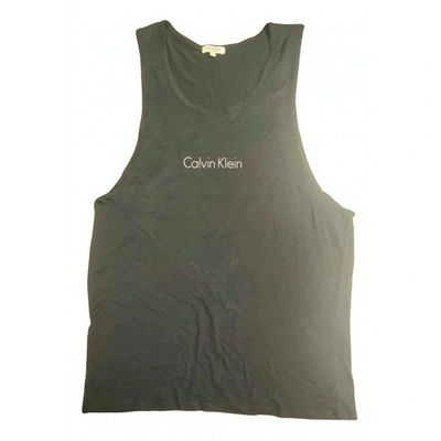 Pre-owned Calvin Klein Collection Black Cotton  Top