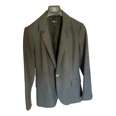 Pre-owned Paule Ka Wool Blazer In Grey