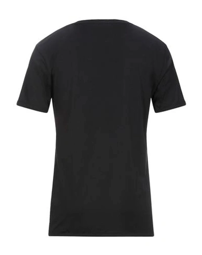 Shop Patrizia Pepe Man T-shirt Black Size M Lyocell, Cotton