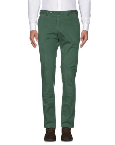 Shop Pt01 Pt Torino Man Pants Green Size 30 Lyocell, Cotton, Elastane