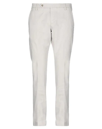 Shop Entre Amis Man Pants Light Grey Size 36 Cotton, Elastane