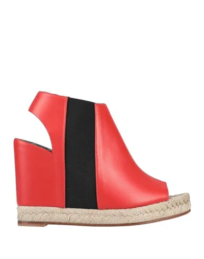 Shop Balenciaga Sandals In Red