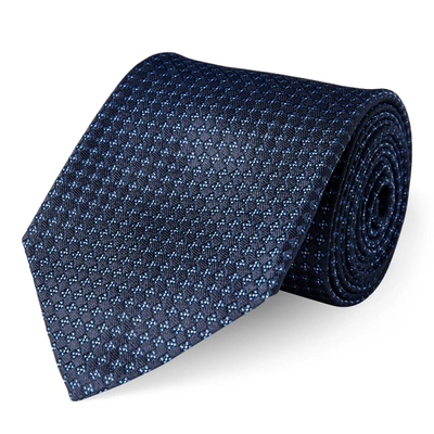 Shop Ralph Lauren Patterned Silk Jacquard Tie In Navy