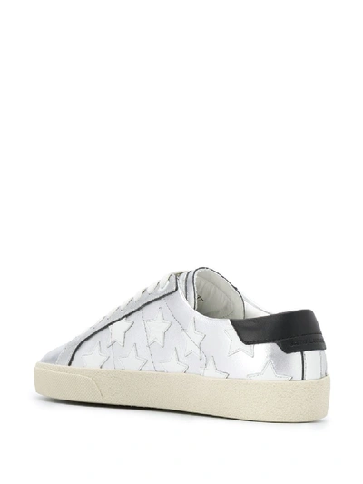 Shop Saint Laurent Star Leather Sneakers