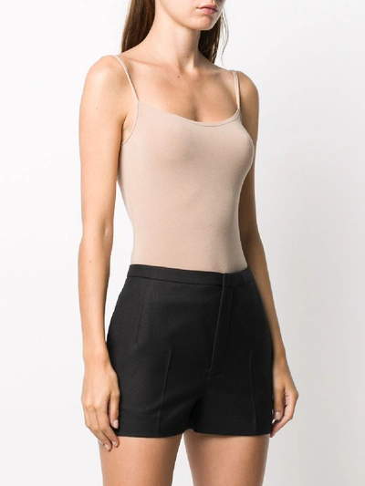 Shop Saint Laurent Wool Skirt In Black