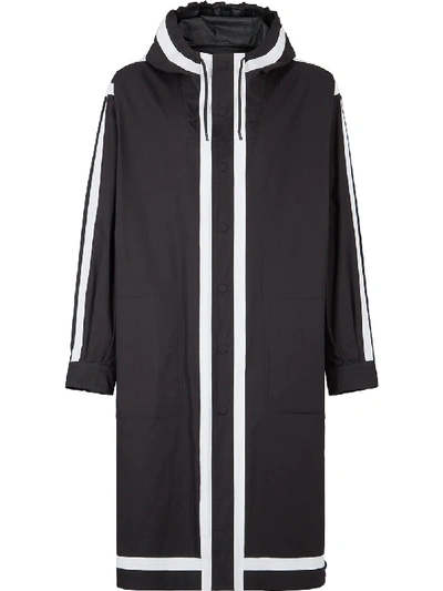Shop Fendi Reversible Parka Coat In Black