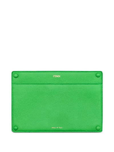 Shop Fendi Peekaboo Pocket In Green